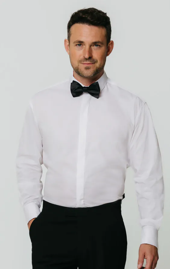 Penny Collar, White Tuxedo Shirt