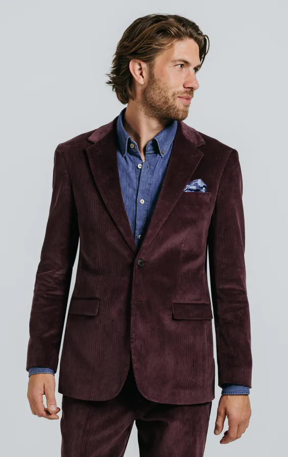 Burgundy Corduroy Suit Burgundy Corduroy Suit
