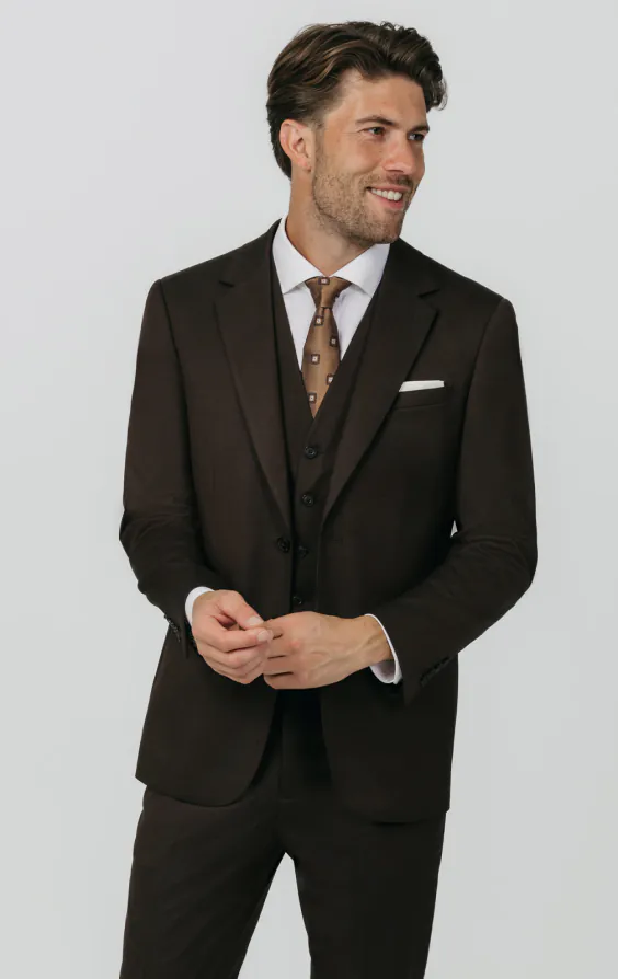 Brown Twill 3 Piece Suit Brown Twill 3 Piece Suit