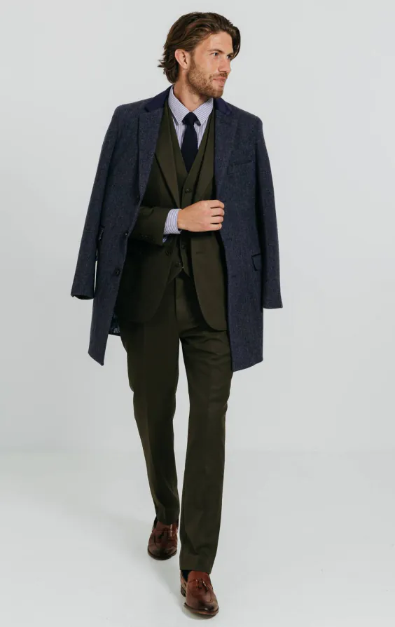 Dark Green Twill 3 Piece Suit - photo 1 Dark Green Twill 3 Piece Suit - photo 1
