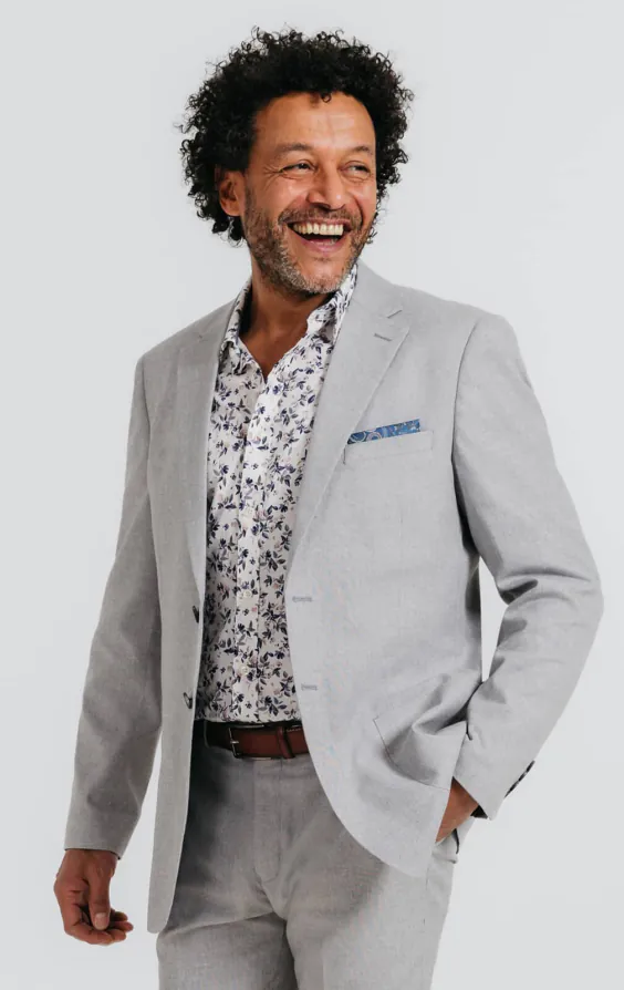Light Grey Linen Suit Light Grey Linen Suit