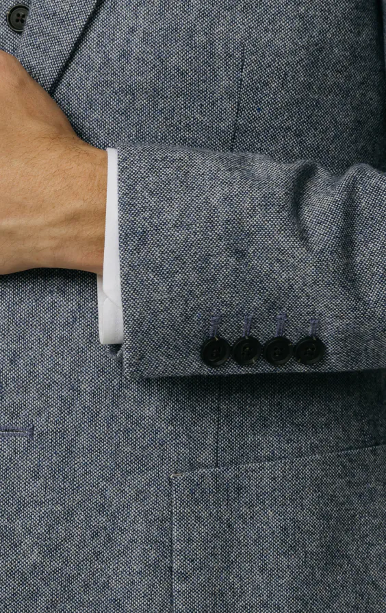 Blue Donegal Tweed 3 Piece Suit - photo 2