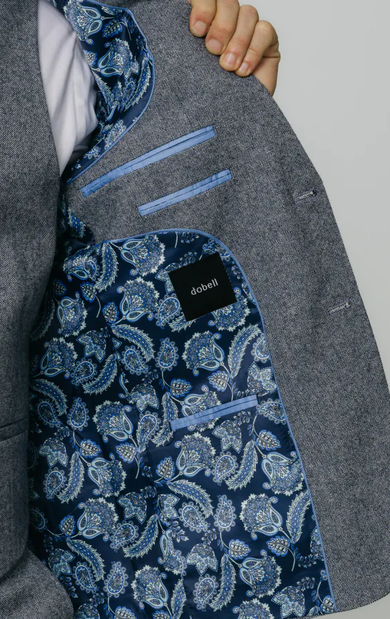 Blue Donegal Tweed 3 Piece Suit - photo 4