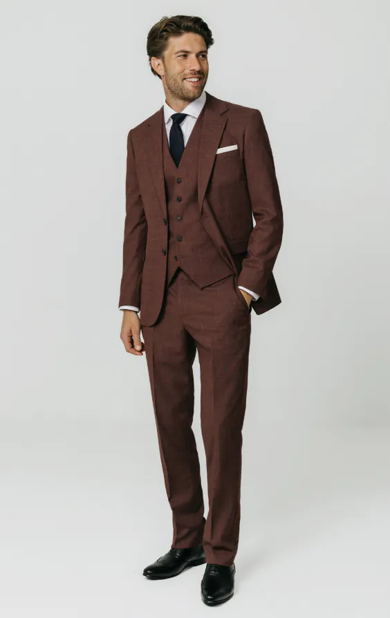 Dark Rosewood Weave 3 Piece Suit - photo 1 Dark Rosewood Weave 3 Piece Suit - photo 1
