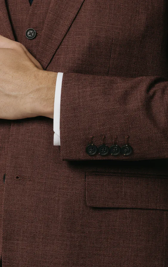 Dark Rosewood Weave 3 Piece Suit - photo 2 Dark Rosewood Weave 3 Piece Suit - photo 2