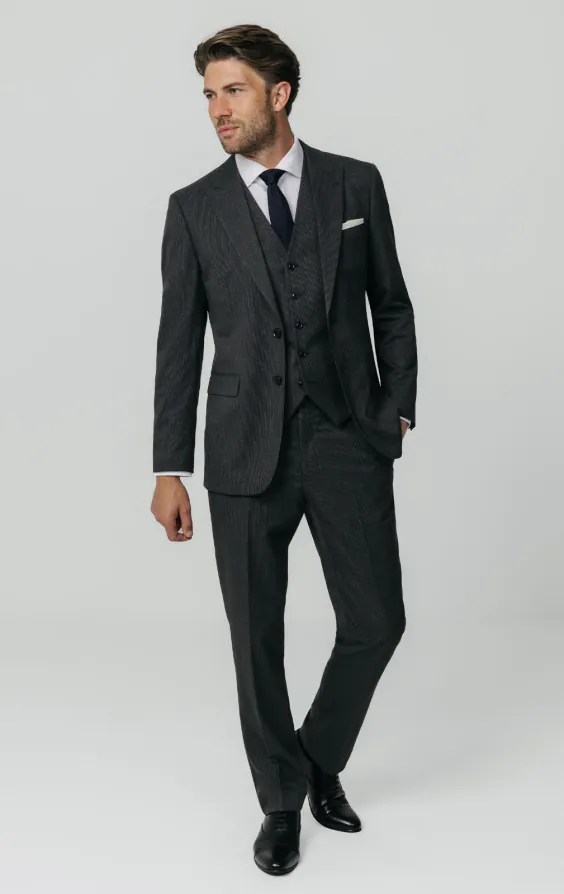 Charcoal Puppytooth Check 3 Piece Suit - photo 1 Charcoal Puppytooth Check 3 Piece Suit - photo 1