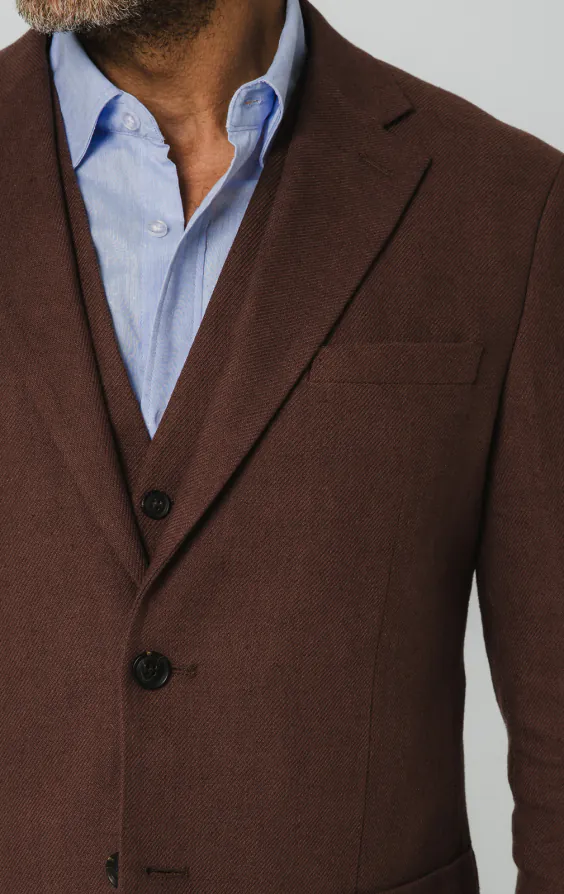 Mocha Linen 3 Piece Suit - photo 3