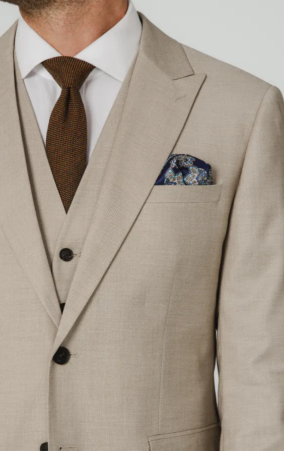 Stone Sharkskin 3 Piece Suit - photo 3 Stone Sharkskin 3 Piece Suit - photo 3