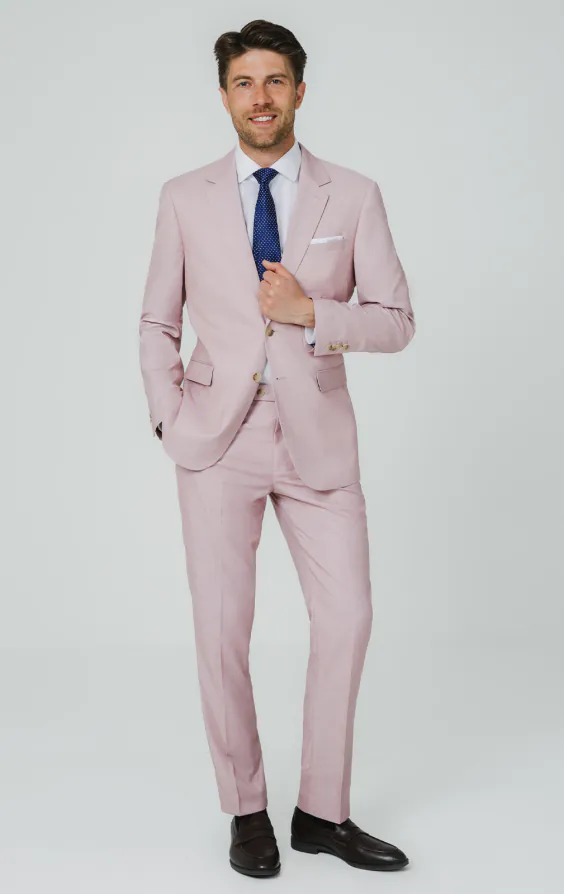 Rose Pink Sharkskin Suit Jacket - photo 1 Rose Pink Sharkskin Suit Jacket - photo 1