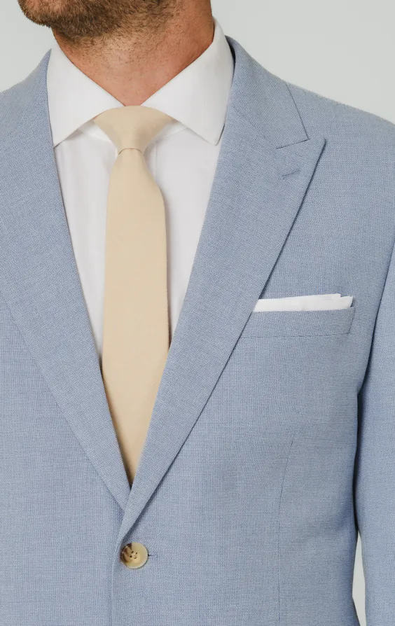 Light Blue Hopsack 3 Piece Suit - photo 3 Light Blue Hopsack 3 Piece Suit - photo 3