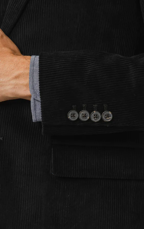 Black Corduroy 3 Piece Suit - photo 2 Black Corduroy 3 Piece Suit - photo 2