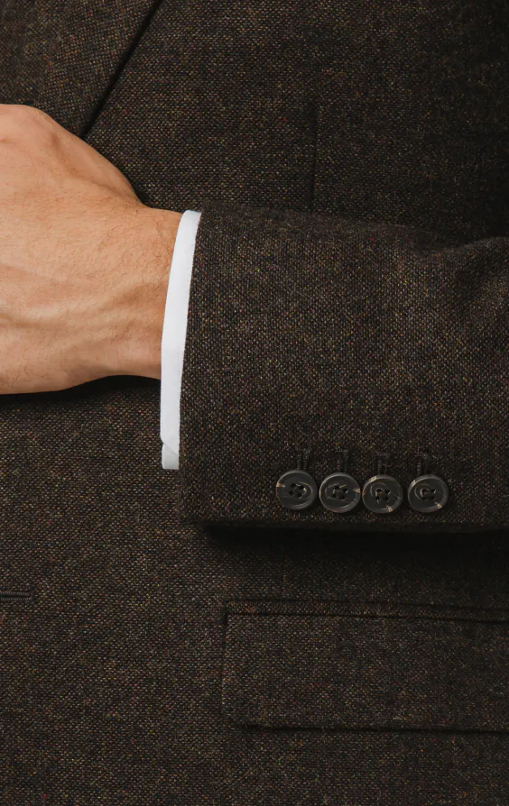 Dark Brown Donegal Tweed 3 Piece Suit - photo 2 Dark Brown Donegal Tweed 3 Piece Suit - photo 2
