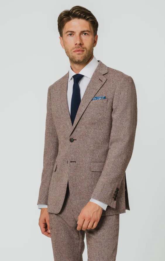 Redwood Herringbone Tweed Suit Redwood Herringbone Tweed Suit