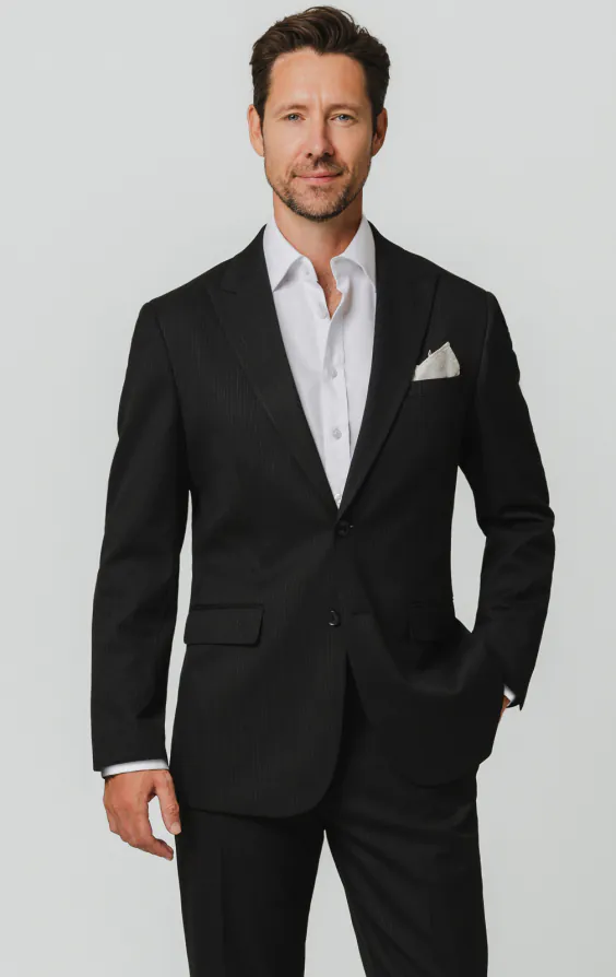 Black Pinstripe Suit Black Pinstripe Suit