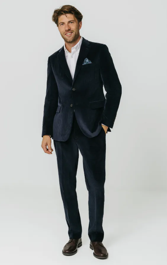 Navy Corduroy Suit - photo 1
