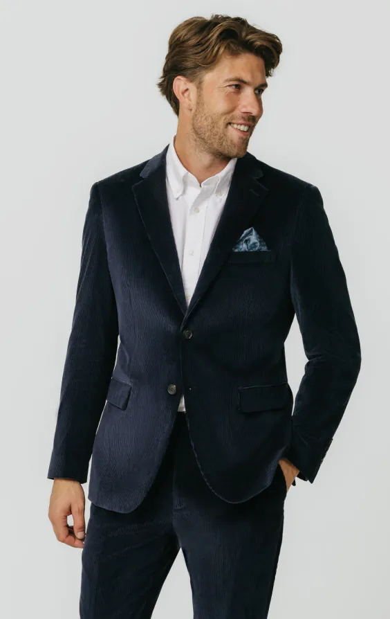 Navy Corduroy Suit
