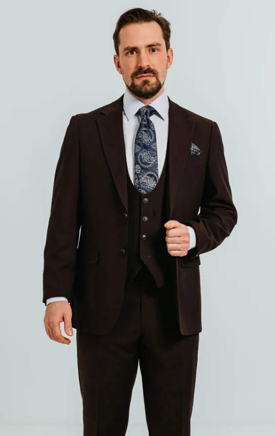 Burgundy 3 Piece Suit Burgundy 3 Piece Suit