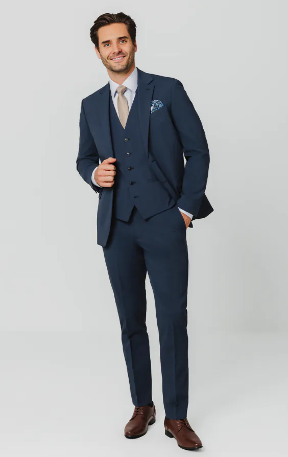 Mid Blue 3 Piece Suit - photo 2 Mid Blue 3 Piece Suit - photo 2