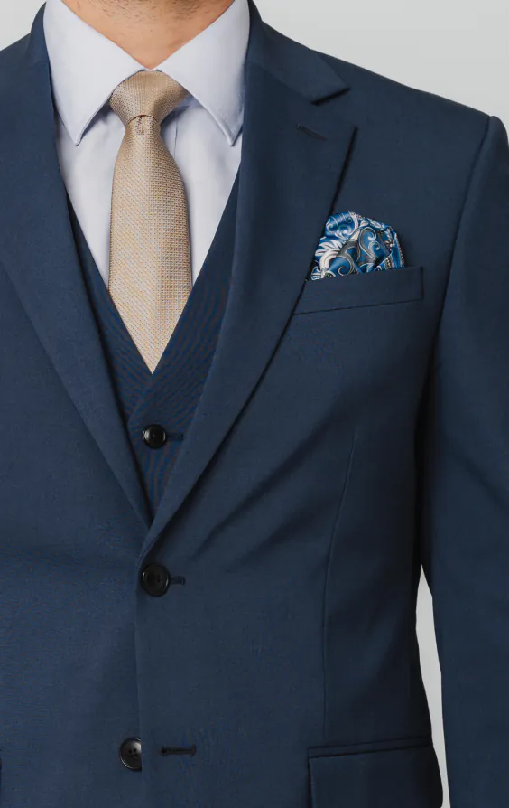 Mid Blue 3 Piece Suit - photo 3 Mid Blue 3 Piece Suit - photo 3