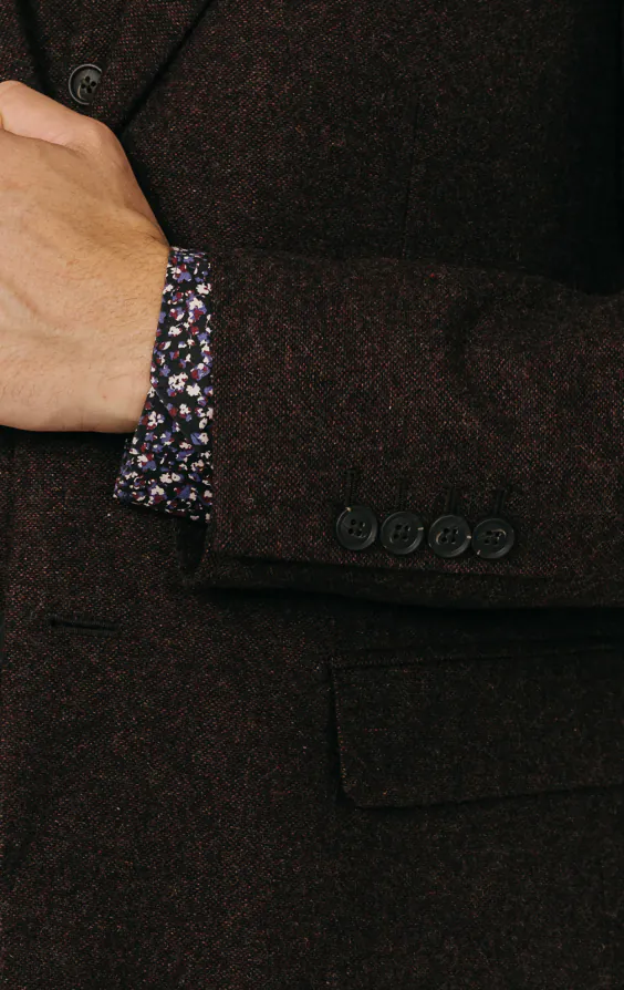 Burgundy Donegal Tweed 3 Piece Suit - photo 2 Burgundy Donegal Tweed 3 Piece Suit - photo 2