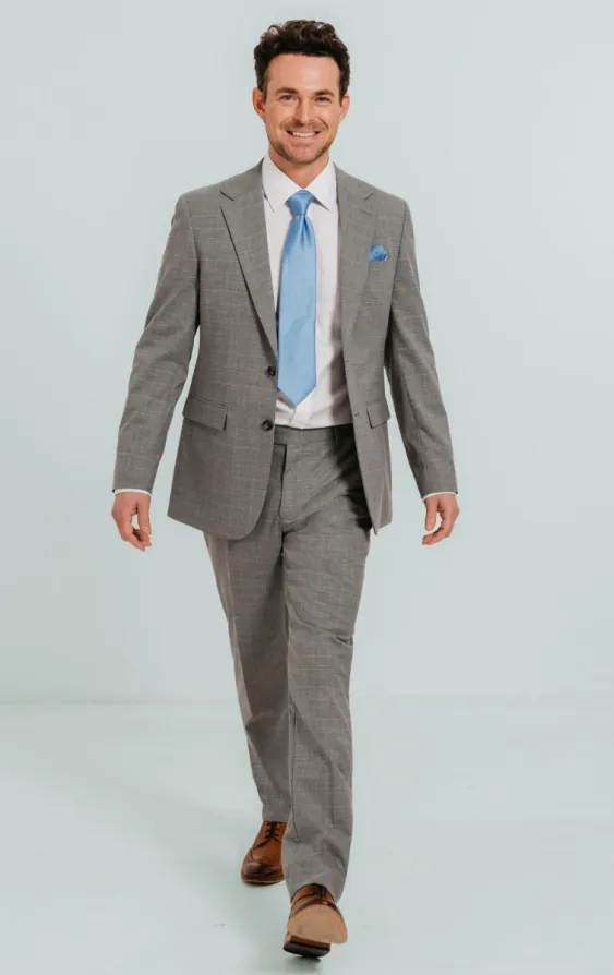Light Grey Check Suit - photo 1 Light Grey Check Suit - photo 1