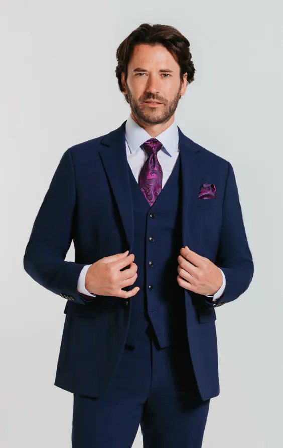 Blue Slim 3 Piece Suit Blue Slim 3 Piece Suit