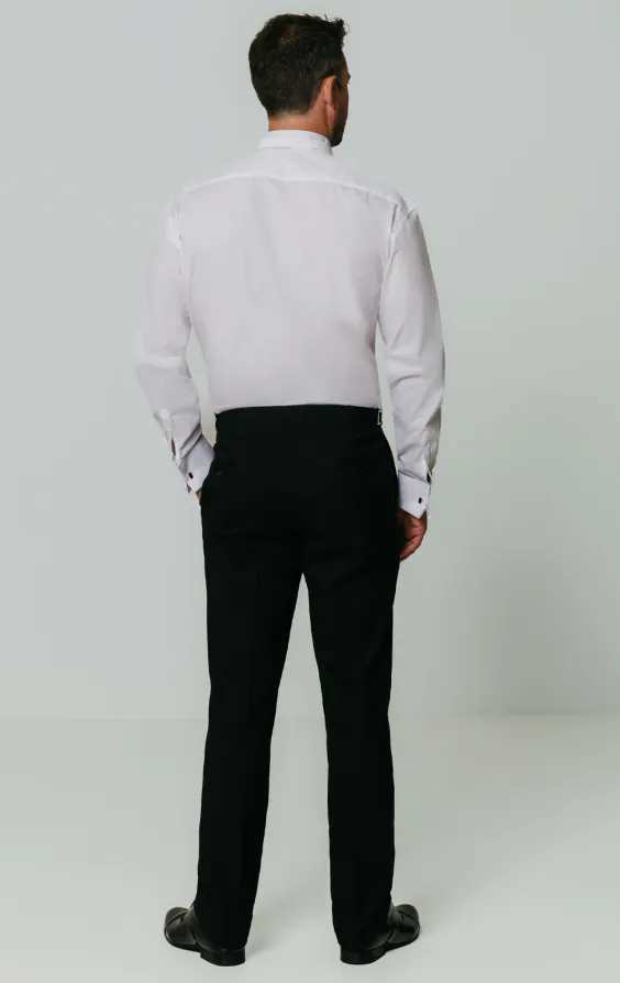 Wing Collar, Marcella Front Slim Fit Tuxedo Shirt by Dobell - photo 5 Wing Collar, Marcella Front Slim Fit Tuxedo Shirt by Dobell - photo 5