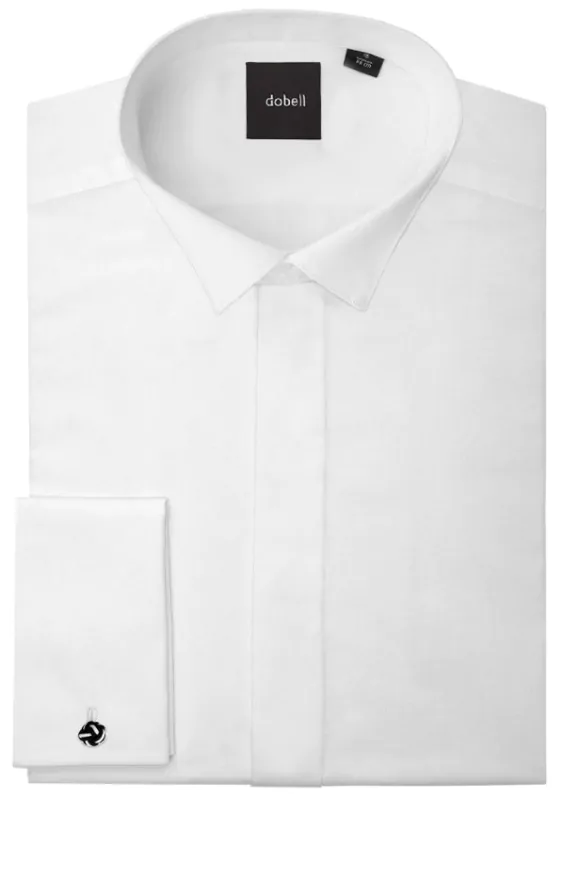White wing collar dress shirt deals