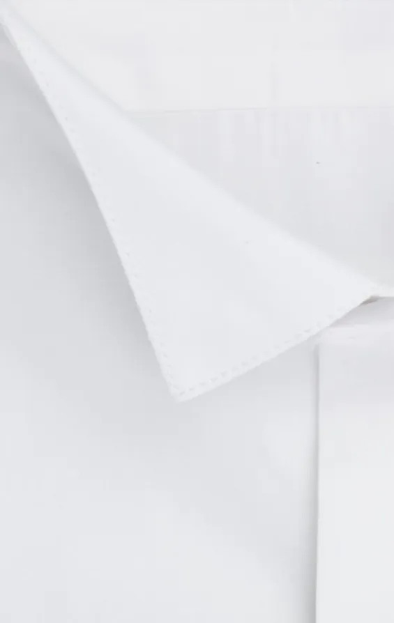 Dobell White Slim Fit Tuxedo Shirt with Wing Collar - photo 1 Dobell White Slim Fit Tuxedo Shirt with Wing Collar - photo 1