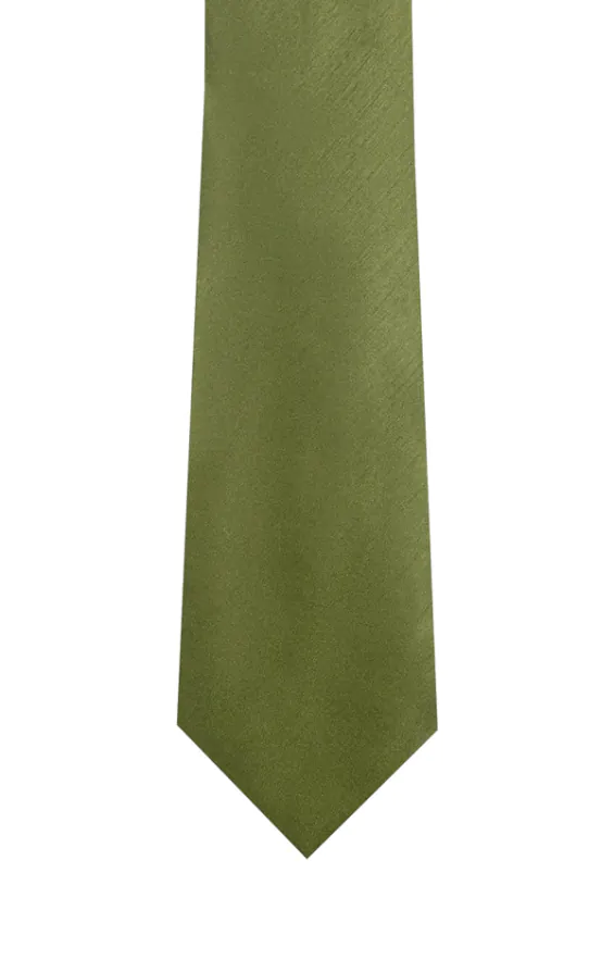 Green Dupion Tie - photo 1 Green Dupion Tie - photo 1