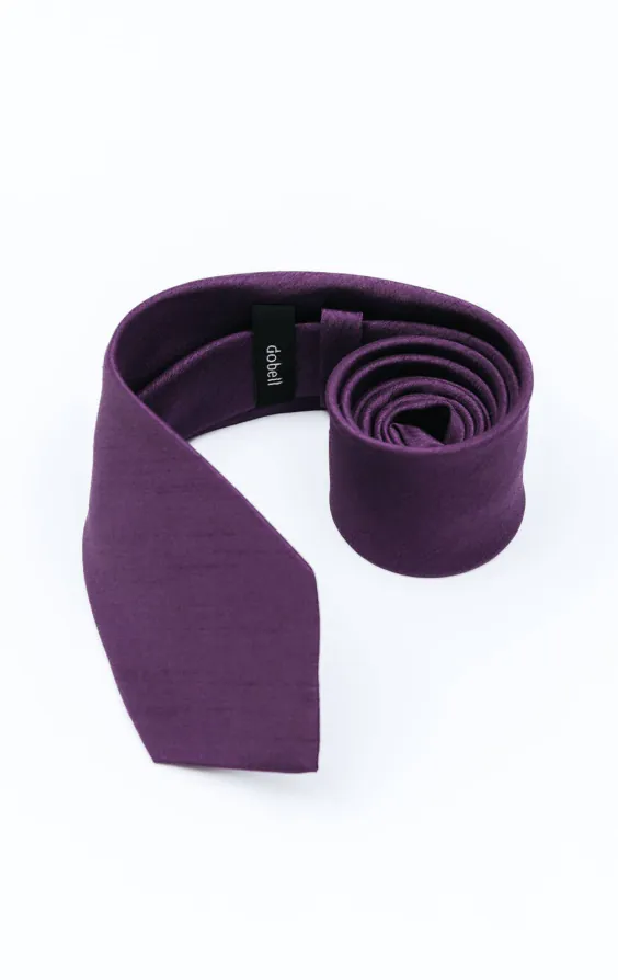 Dark Purple Dupion Tie - photo 1 Dark Purple Dupion Tie - photo 1