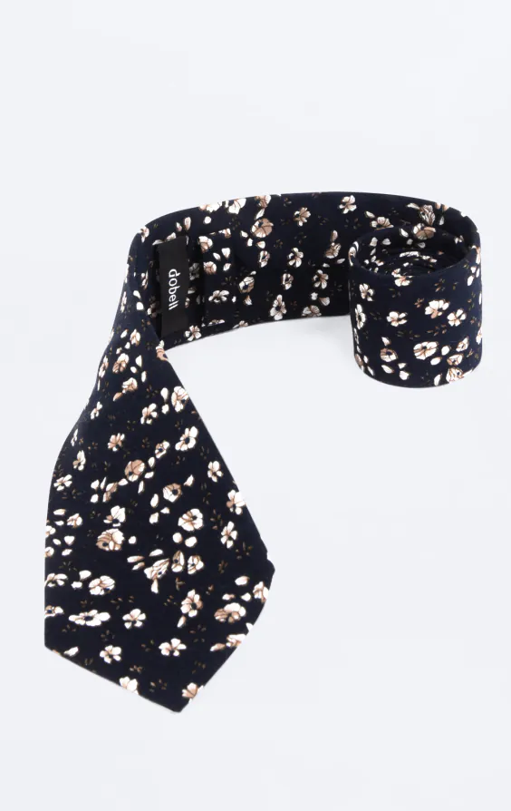 Blue and White Floral Tie - photo 1 Blue and White Floral Tie - photo 1