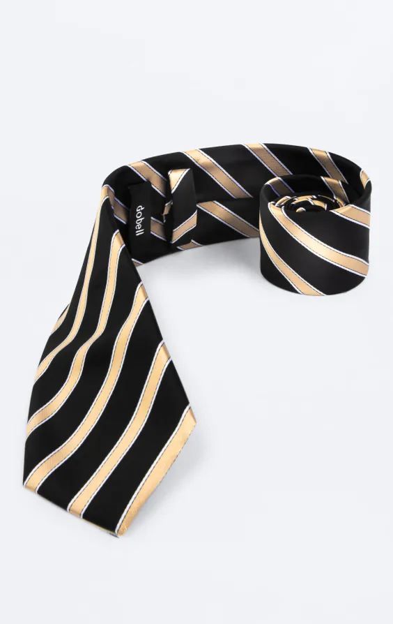 Black with Gold Stripe Tie - photo 1 Black with Gold Stripe Tie - photo 1