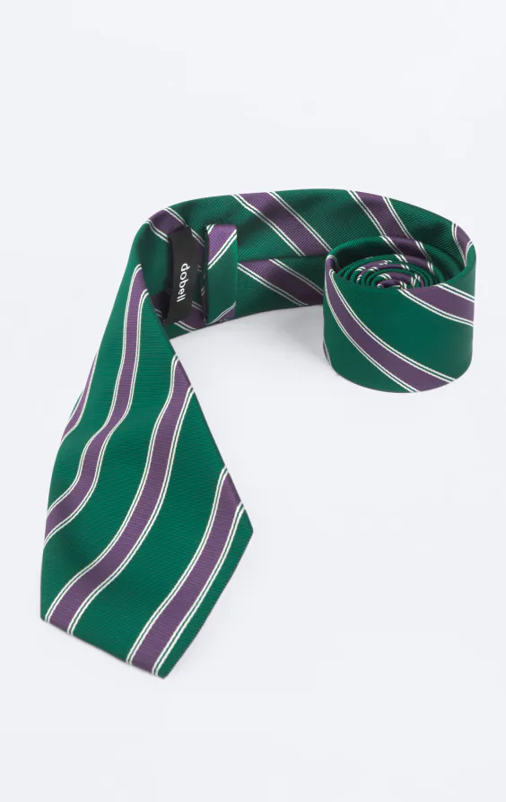 Green with Purple Stripe Tie - photo 1
