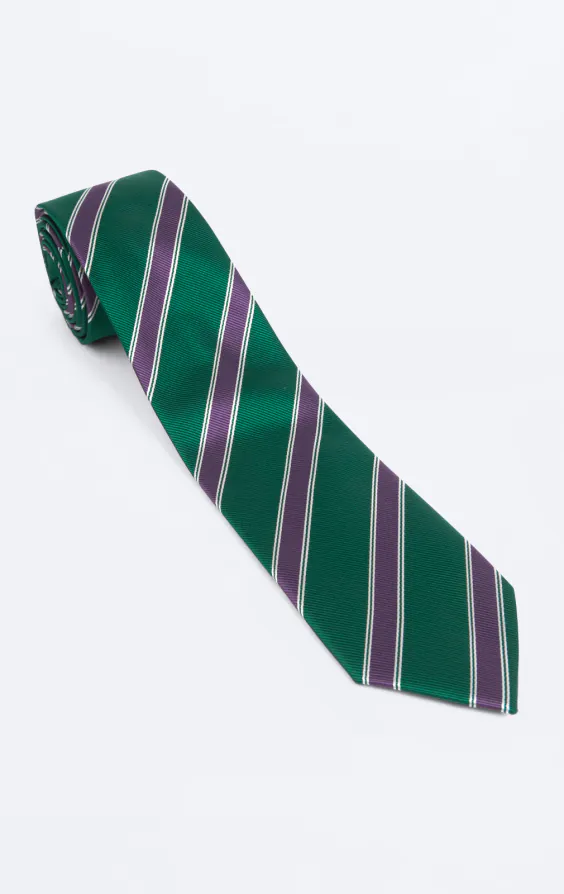 Green with Purple Stripe Tie - photo 2