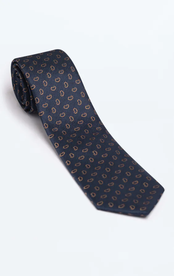 Navy Paisley Pattern Tie - photo 2 Navy Paisley Pattern Tie - photo 2