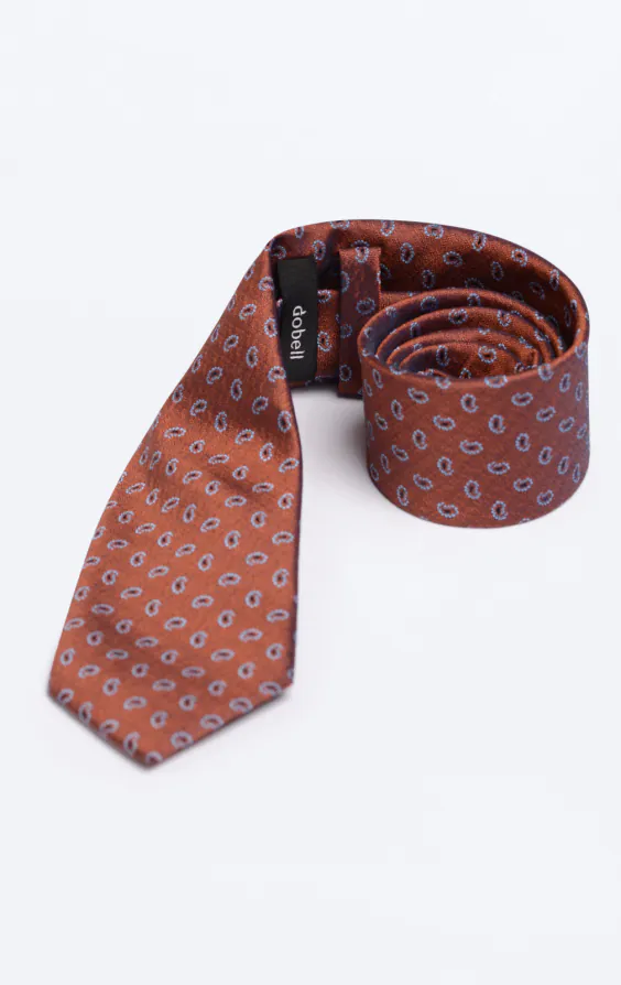 Rust Paisley Pattern Tie - photo 1 Rust Paisley Pattern Tie - photo 1