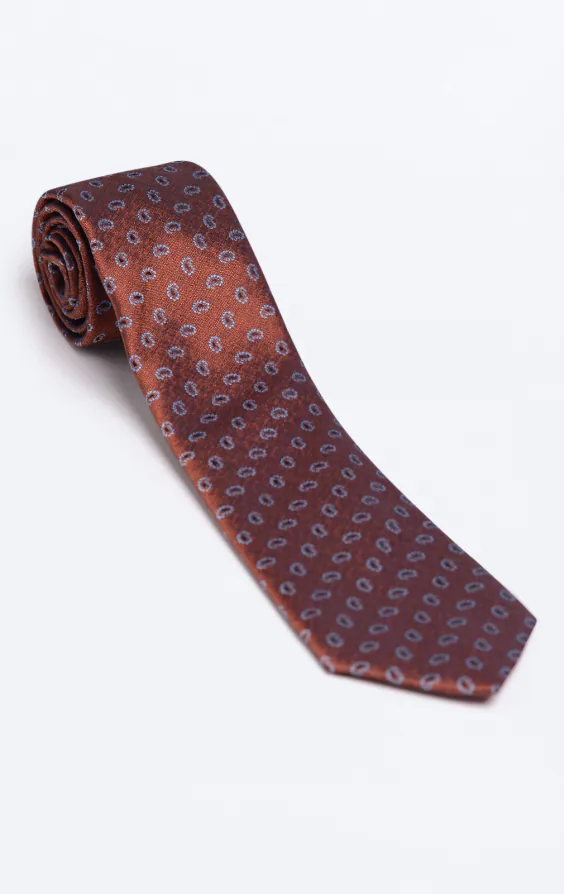 Rust Paisley Pattern Tie - photo 2 Rust Paisley Pattern Tie - photo 2