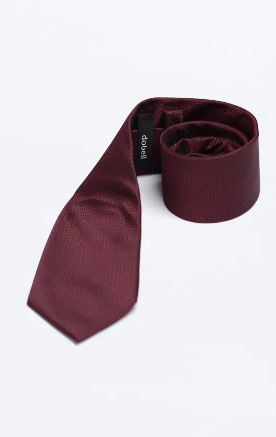 Burgundy Textured Tie - photo 1