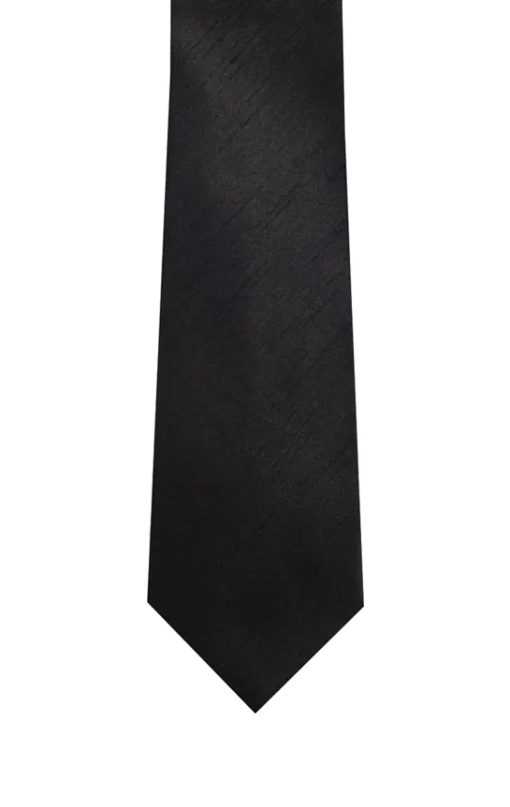 Black Dupion Tie - photo 1
