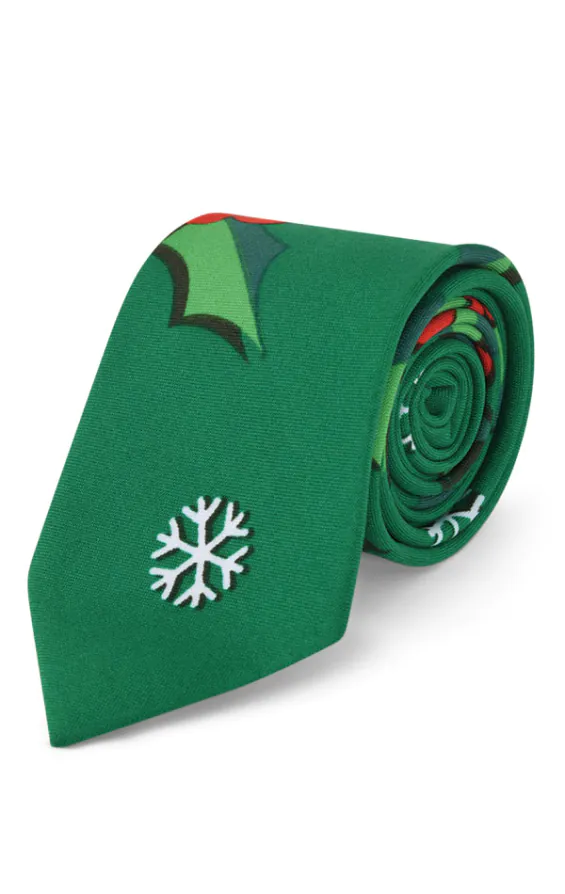 d/Spoke Christmas Holly-Days Tie d/Spoke Christmas Holly-Days Tie
