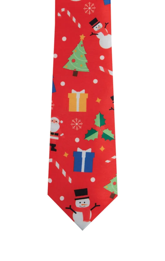 Festive Fun Red Christmas Tie - photo 1 Festive Fun Red Christmas Tie - photo 1