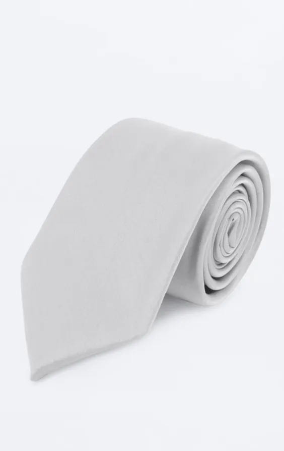 Silver Poly Tie