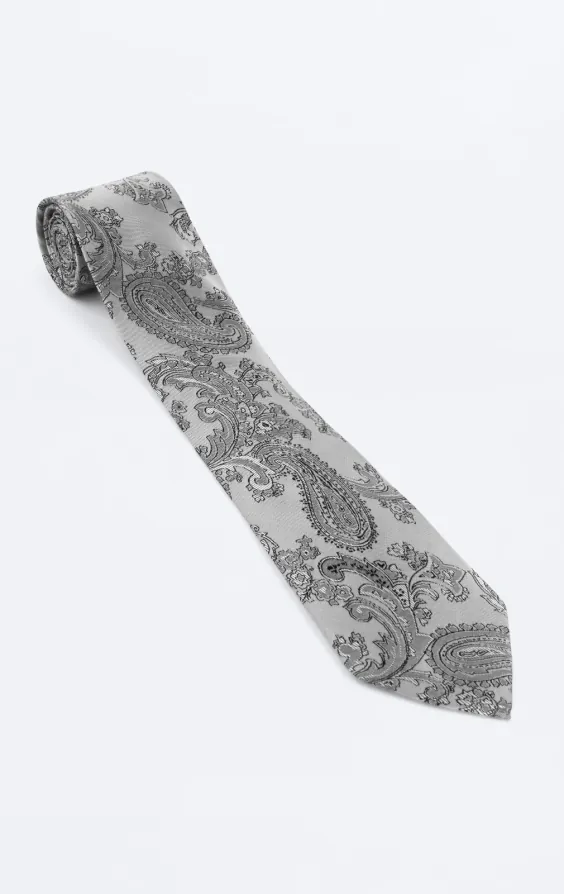 Dobell Grey Paisley Tie - photo 2 Dobell Grey Paisley Tie - photo 2