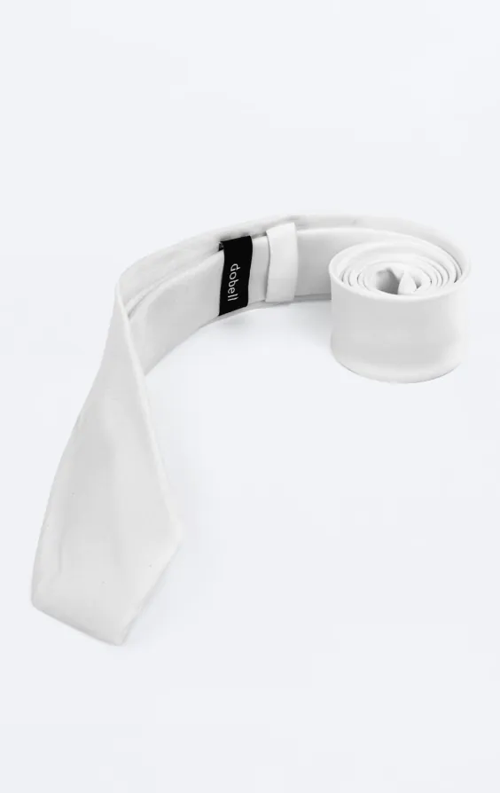 White Skinny Tie - photo 1