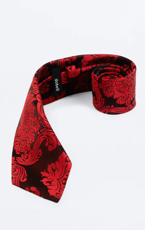Red Victorian Jacquard Tie - photo 1 Red Victorian Jacquard Tie - photo 1