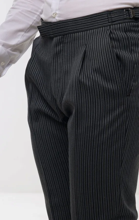 Black & Grey Striped Morning Suit Trousers - photo 1 Black & Grey Striped Morning Suit Trousers - photo 1