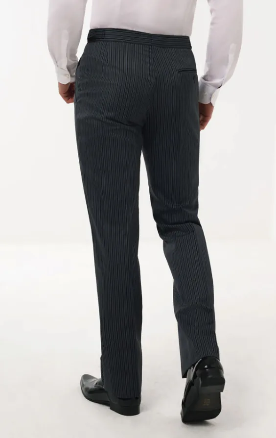 Black & Grey Striped Morning Suit Trousers - photo 2 Black & Grey Striped Morning Suit Trousers - photo 2