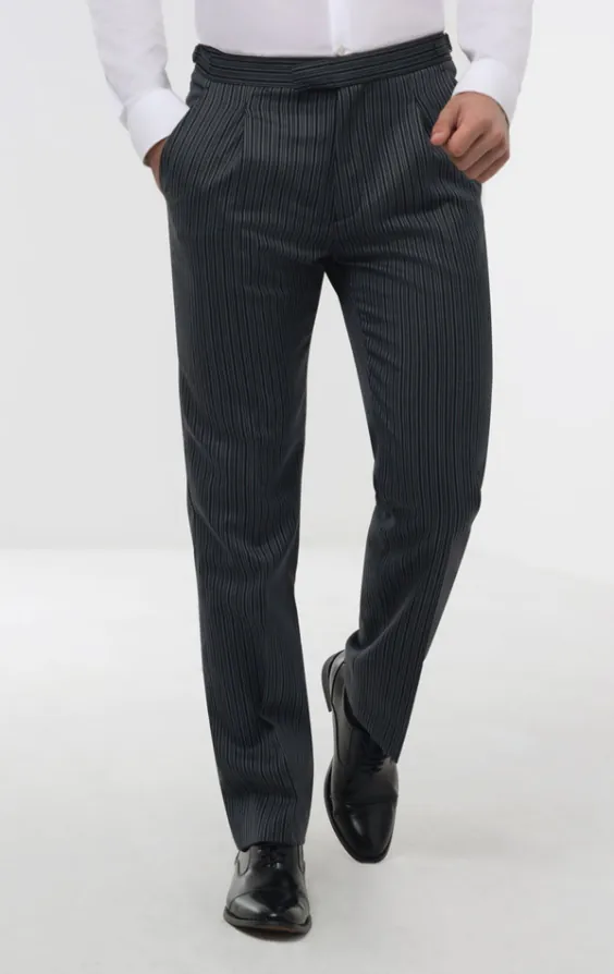 Black & Grey Striped Morning Suit Trousers Black & Grey Striped Morning Suit Trousers