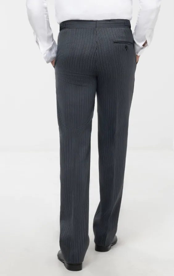 Dobell Black & Grey Striped Morning Suit Trousers - photo 2 Dobell Black & Grey Striped Morning Suit Trousers - photo 2